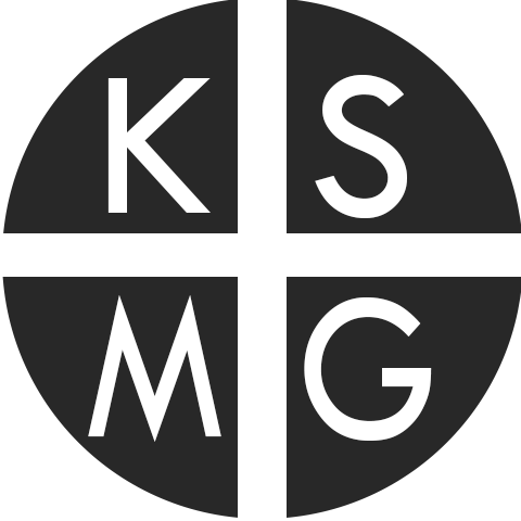 KS Marketing Group Site Logo - K S M G in a cirlce